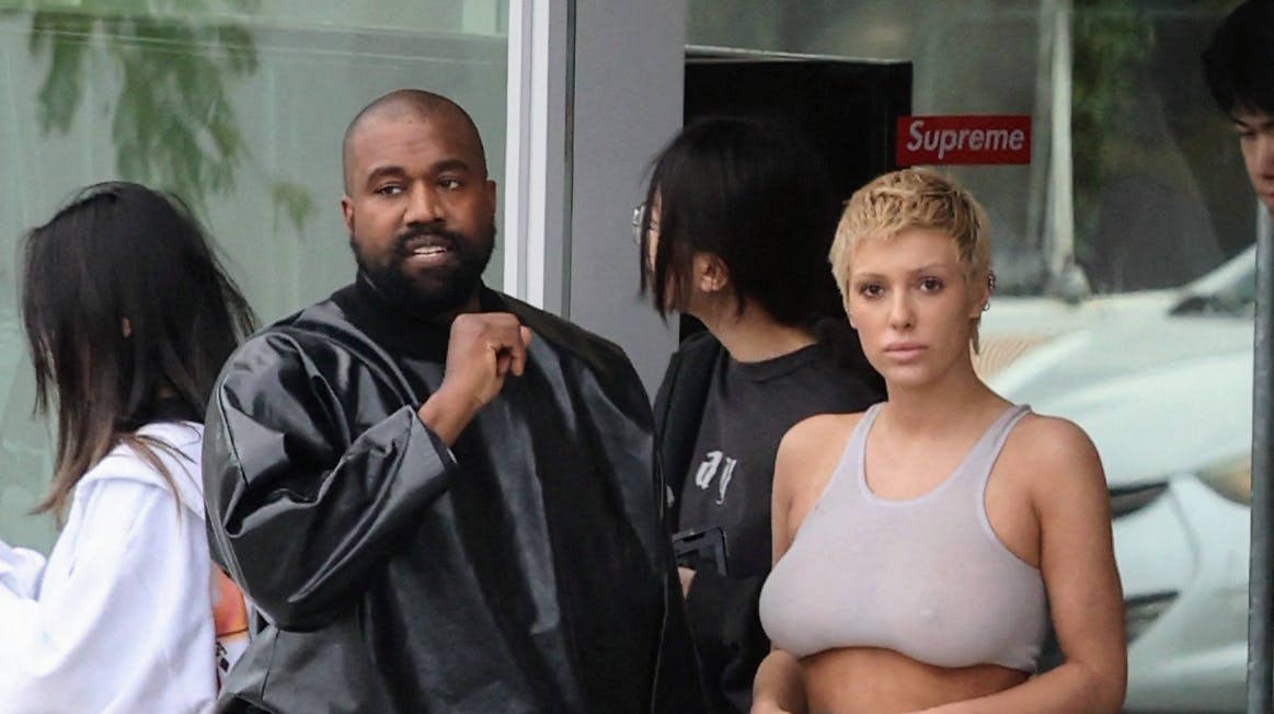 Kanye West seen in good spirits