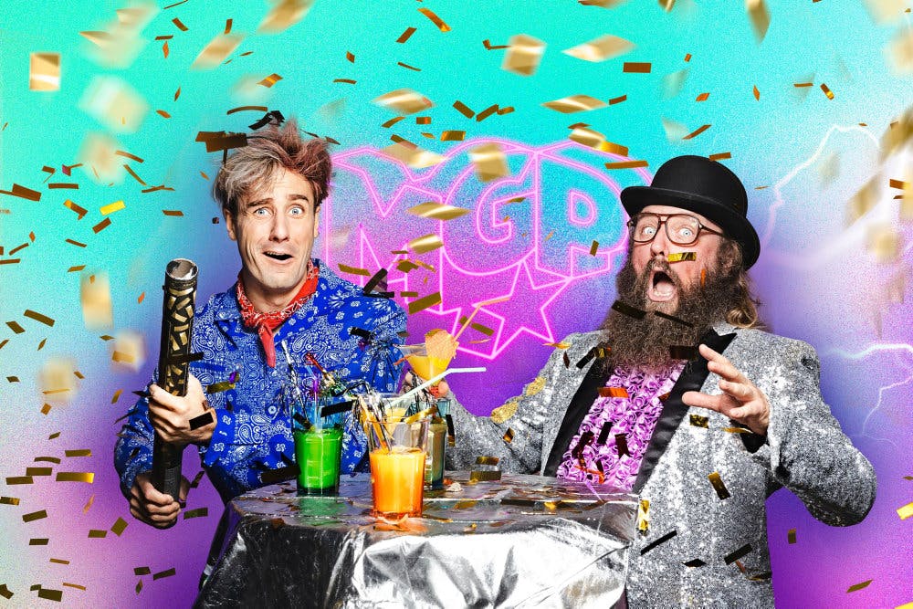 I spidsen for årets MGP står Ultra Nyt-værten Jonas Madsen og Ramasjangs Onkel Reje, der har det borgerlige navn Mads Geertsen.