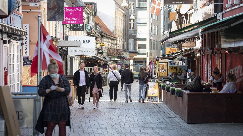 Zurf Bar ligger i festgaden Jomfru Ane Gade i Aalborg. (Arkivfoto).