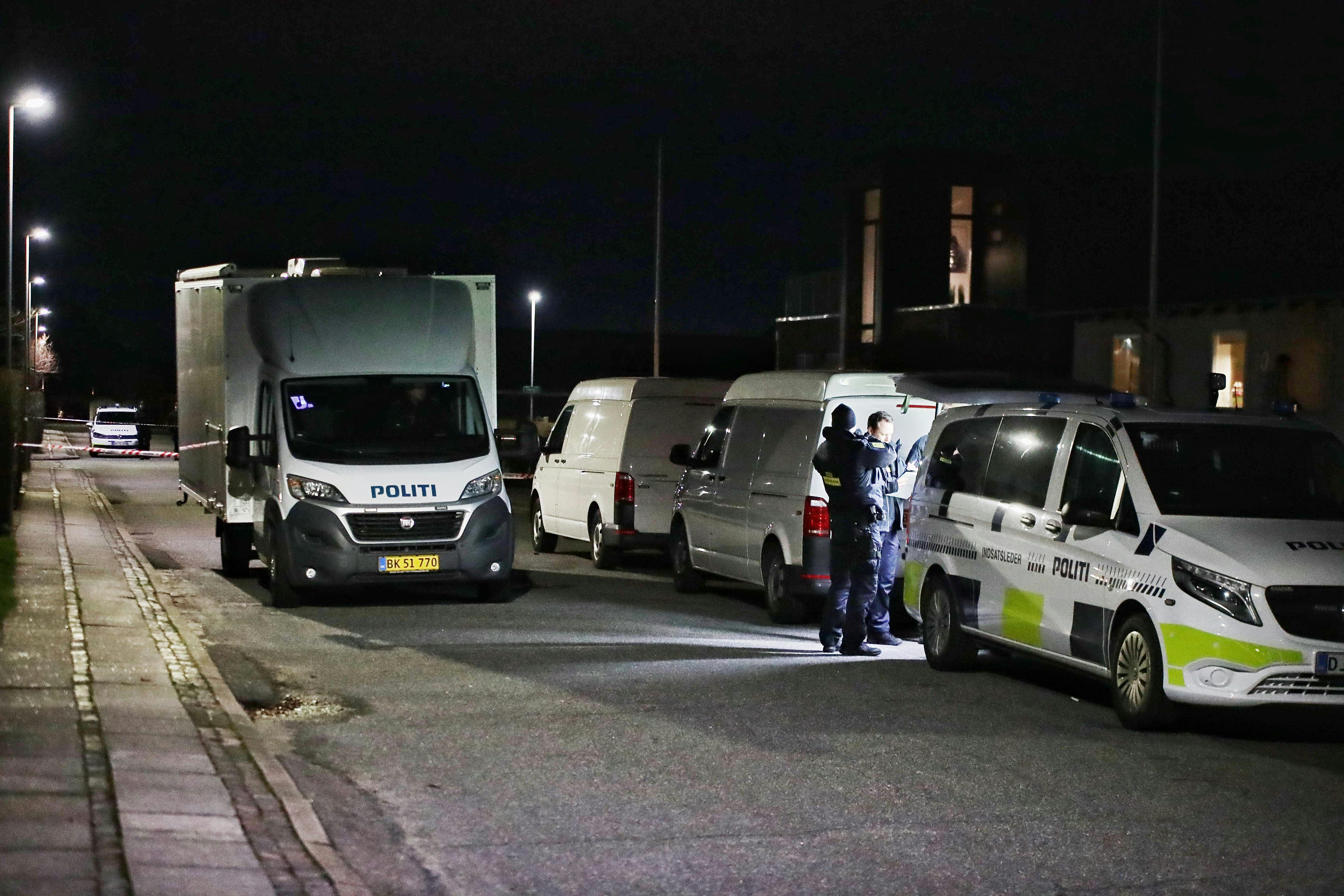 Politiet og deres teknikere har arbejdet på stedet siden mandag.