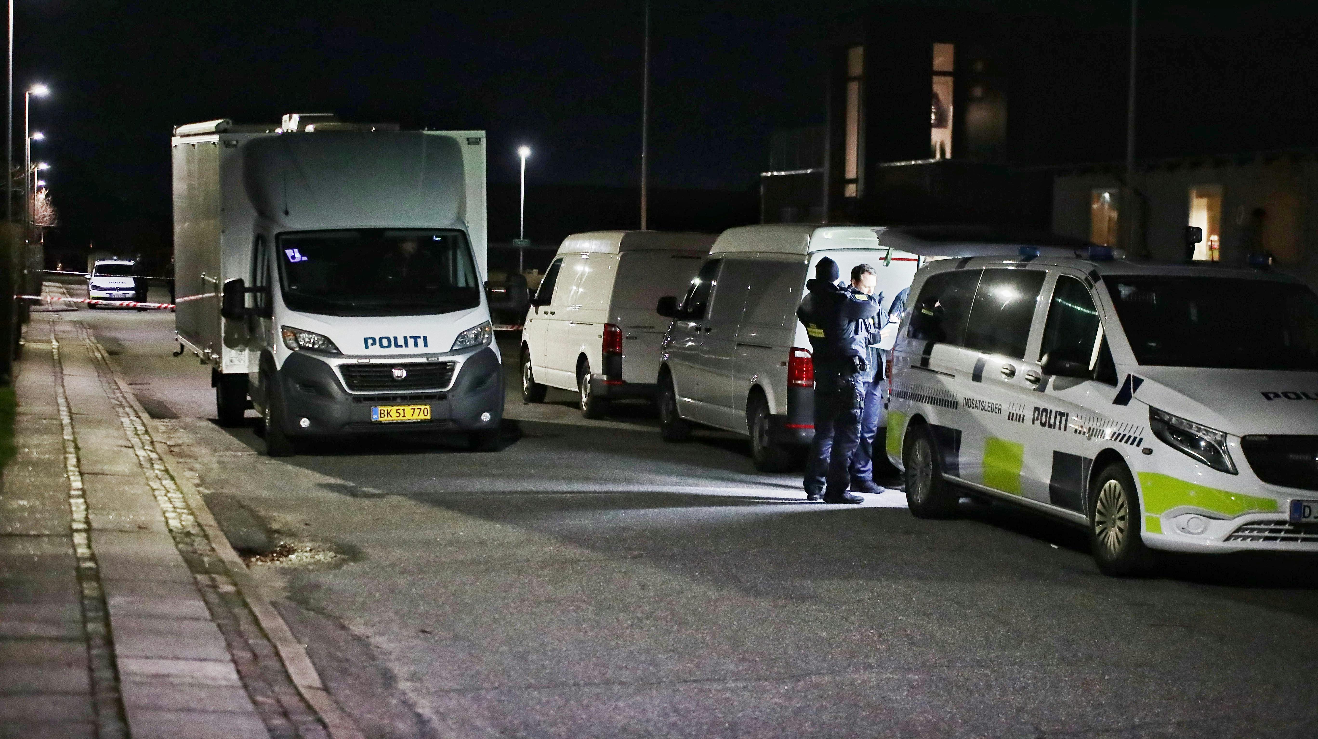 Politiet og deres teknikere har arbejdet på stedet siden mandag.