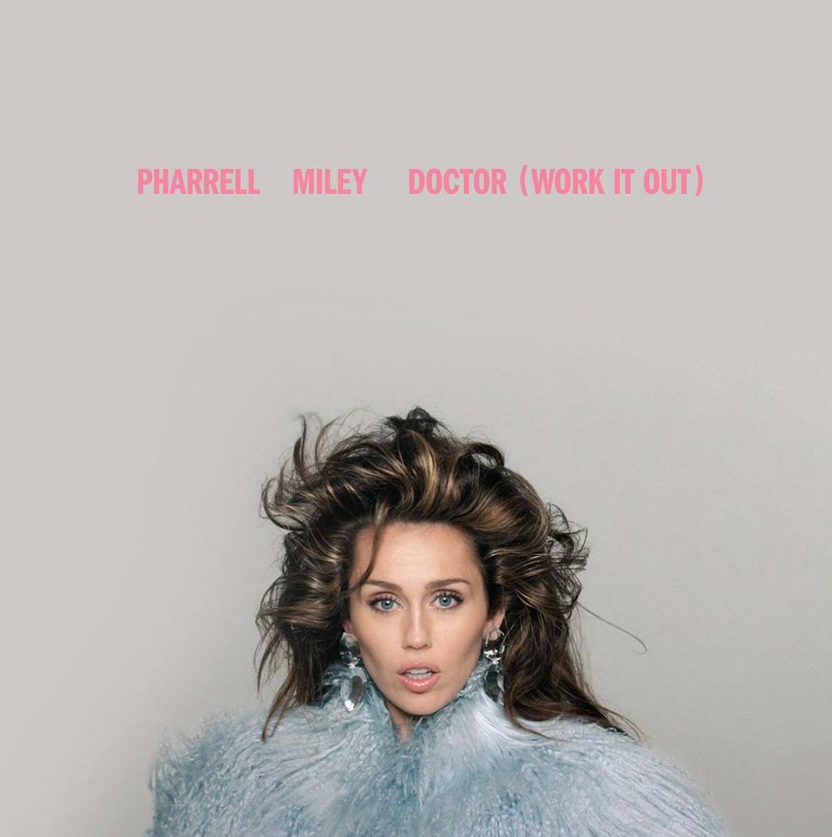 Miley Cyrus har onsdag teaset for et nyt track med Pharrell Williams.