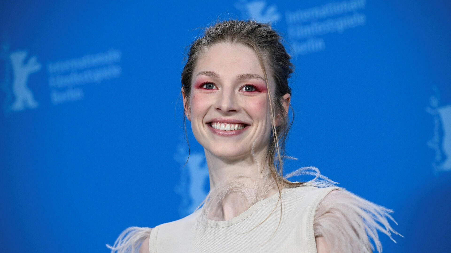 Cast member Hunter Schafer attends a photocall to promote the movie "Cuckoo" at the 74th Berlinale International Film Festival in Berlin, Germany, February 16, 2024. REUTERS/Annegret Hilse