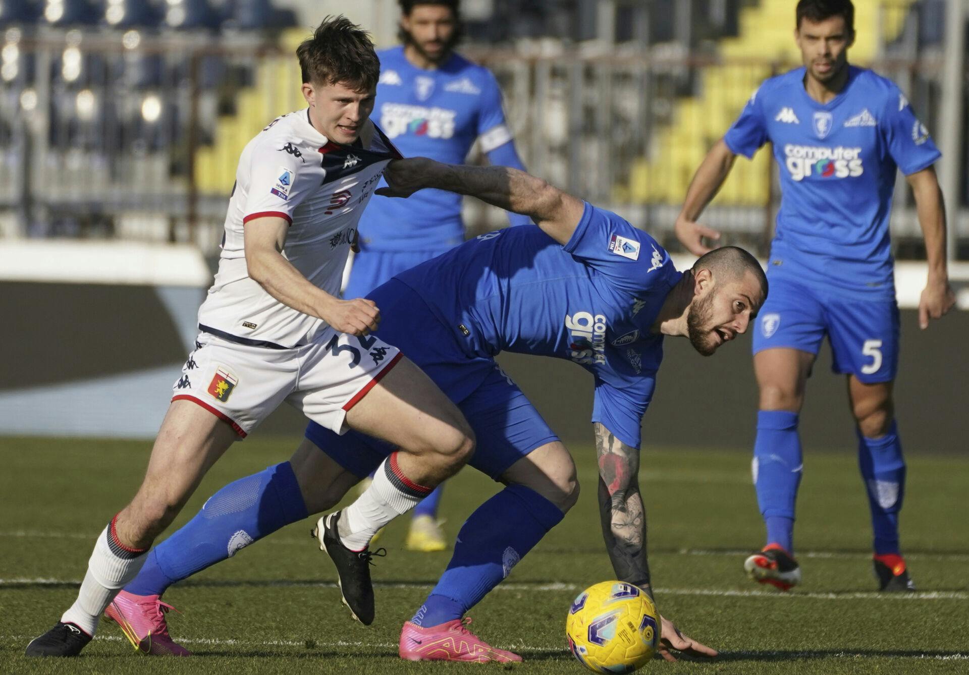 Morten Frendrup forlænger kontrakten med Genoa frem til sommeren 2028. Det skriver klubben på sin hjemmeside.