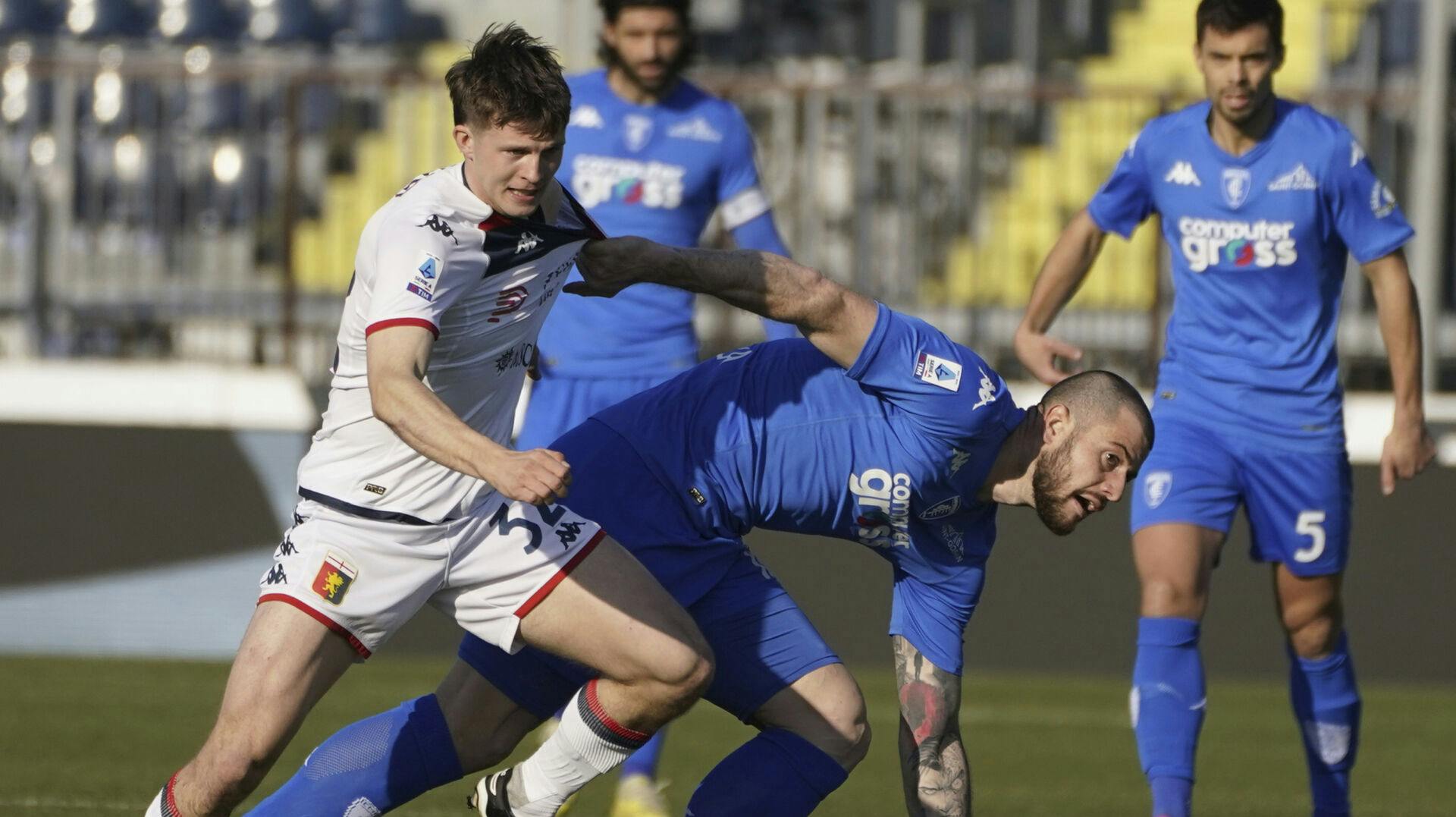 Morten Frendrup forlænger kontrakten med Genoa frem til sommeren 2028. Det skriver klubben på sin hjemmeside.