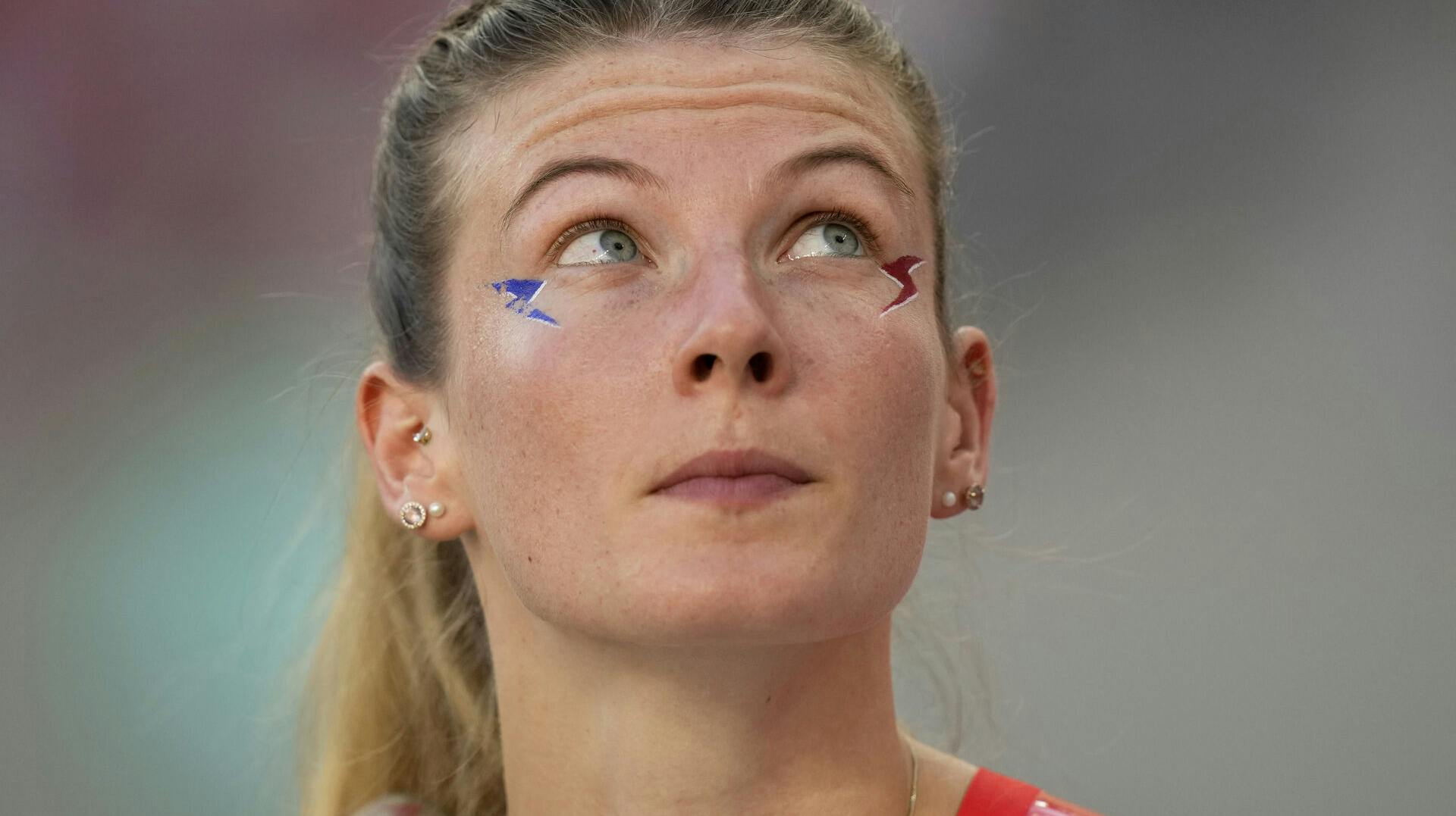 Margot Chevrier kom galt afsted ved weekendens indendørs-VM. 