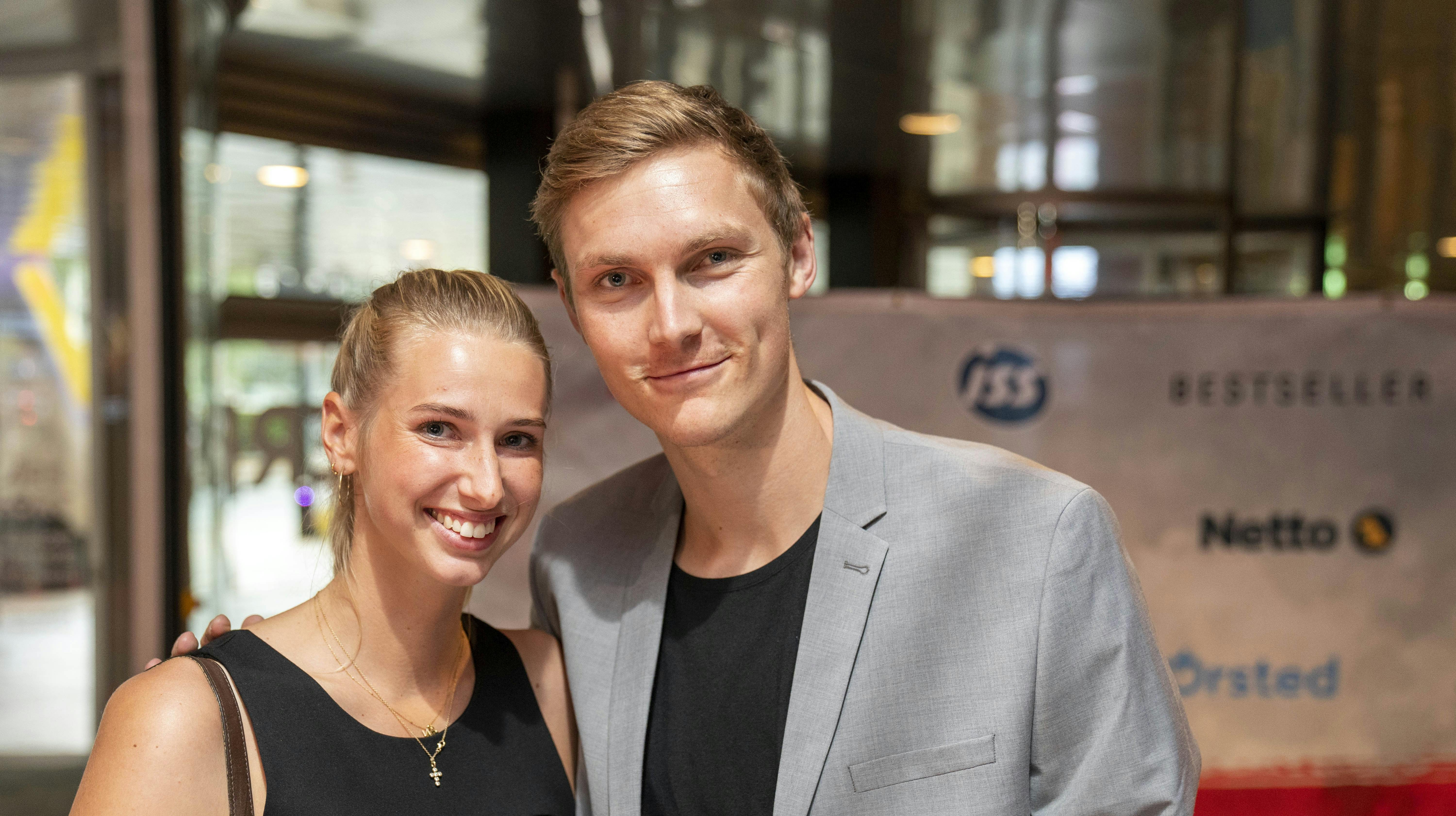 Viktor Axelsen og hustruen Natalia Koch Rohde.