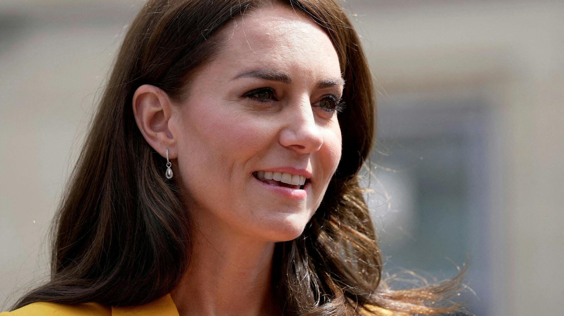 FILE PHOTO: Britain's Kate, Princess of Wales, visits the Dame Kelly Holmes Trust and meets with some of the young people that the charity supports in Bath, England, Tuesday, May 16, 2023. Kin Cheung/Pool via REUTERS/File Photo