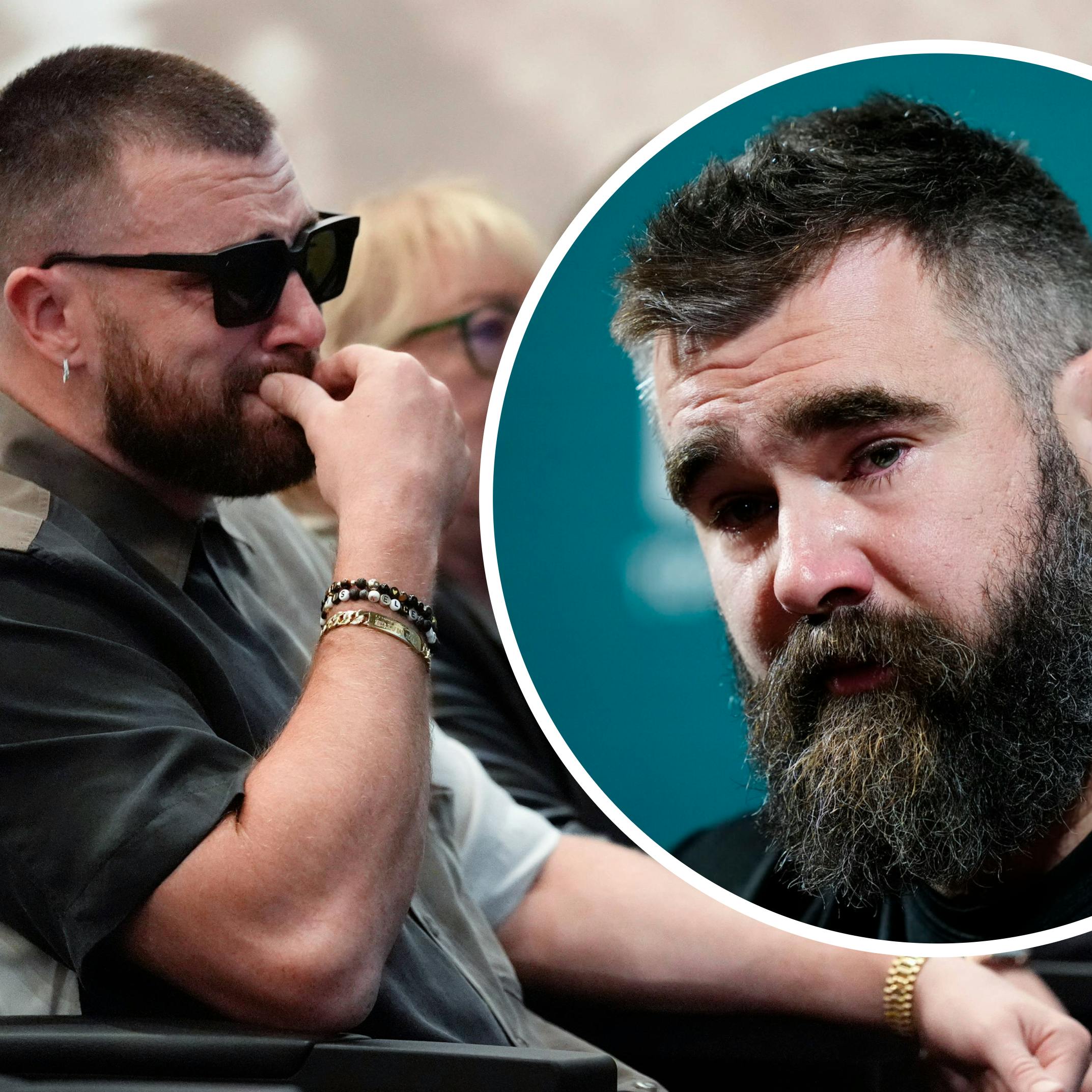 Storebrors tale var meget rørende for Travis Kelce.
