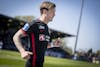 FC Midtjyllands Kristoffer Olsson under 3F superliga-kampen mellem Lyngby Boldklub og FC Midtjylland på Lyngby stadion i Lyngby, søndag den 7. maj 2023. Lyngby vinder 2-1.. (Foto: Mads Claus Rasmussen/Ritzau Scanpix)