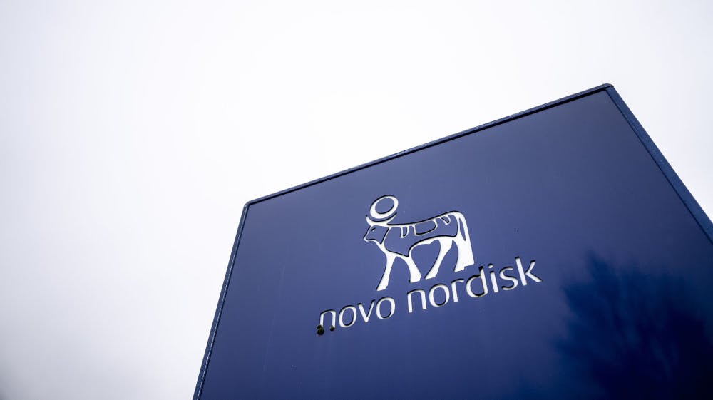 Novo Nordisk steg over otte procent torsdag efter data fra et studie om et nyt vægttabsmiddel. (Arkivfoto). 