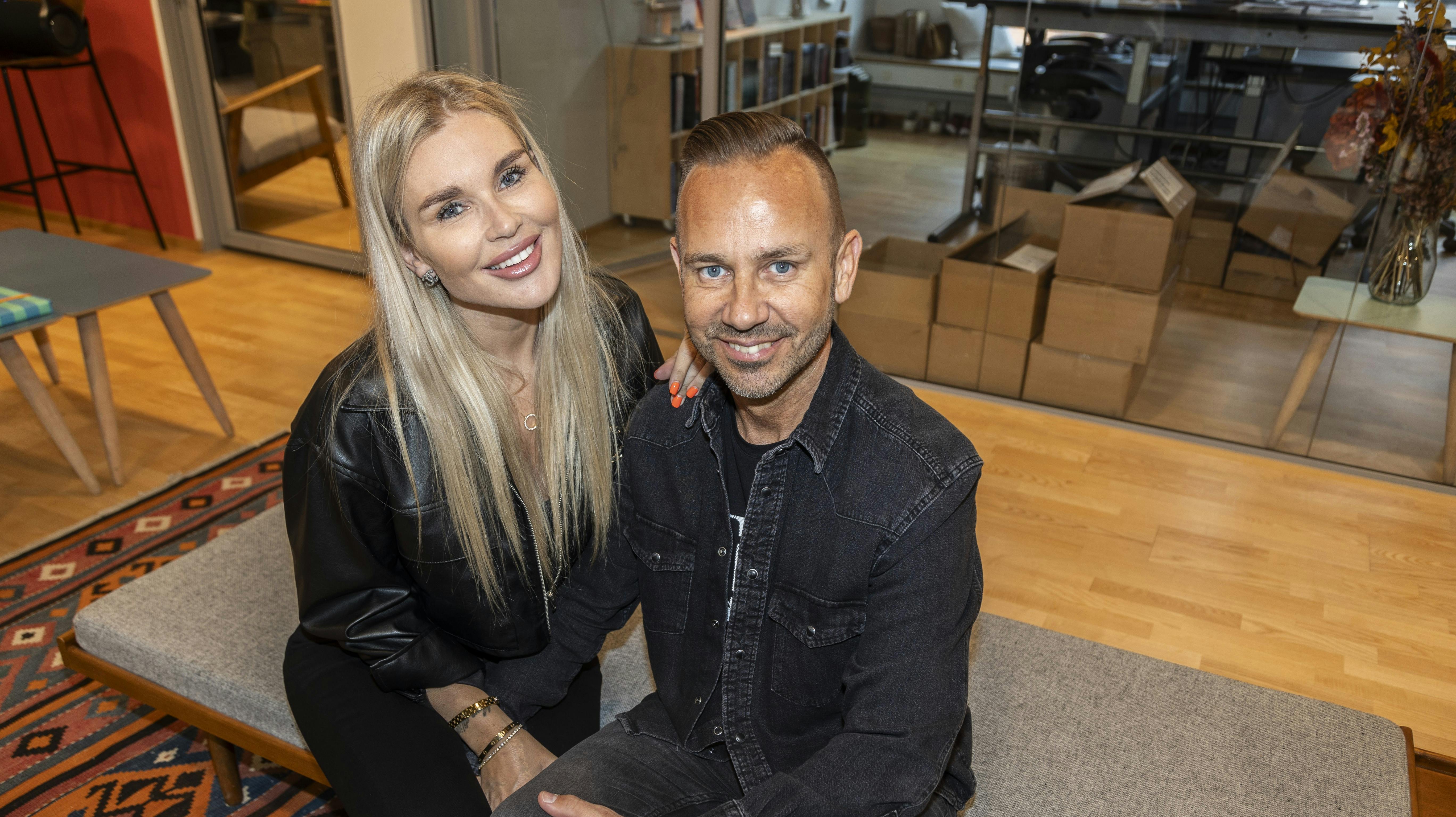 Nicki Pedersen og kæresten Natascha Öhlin.