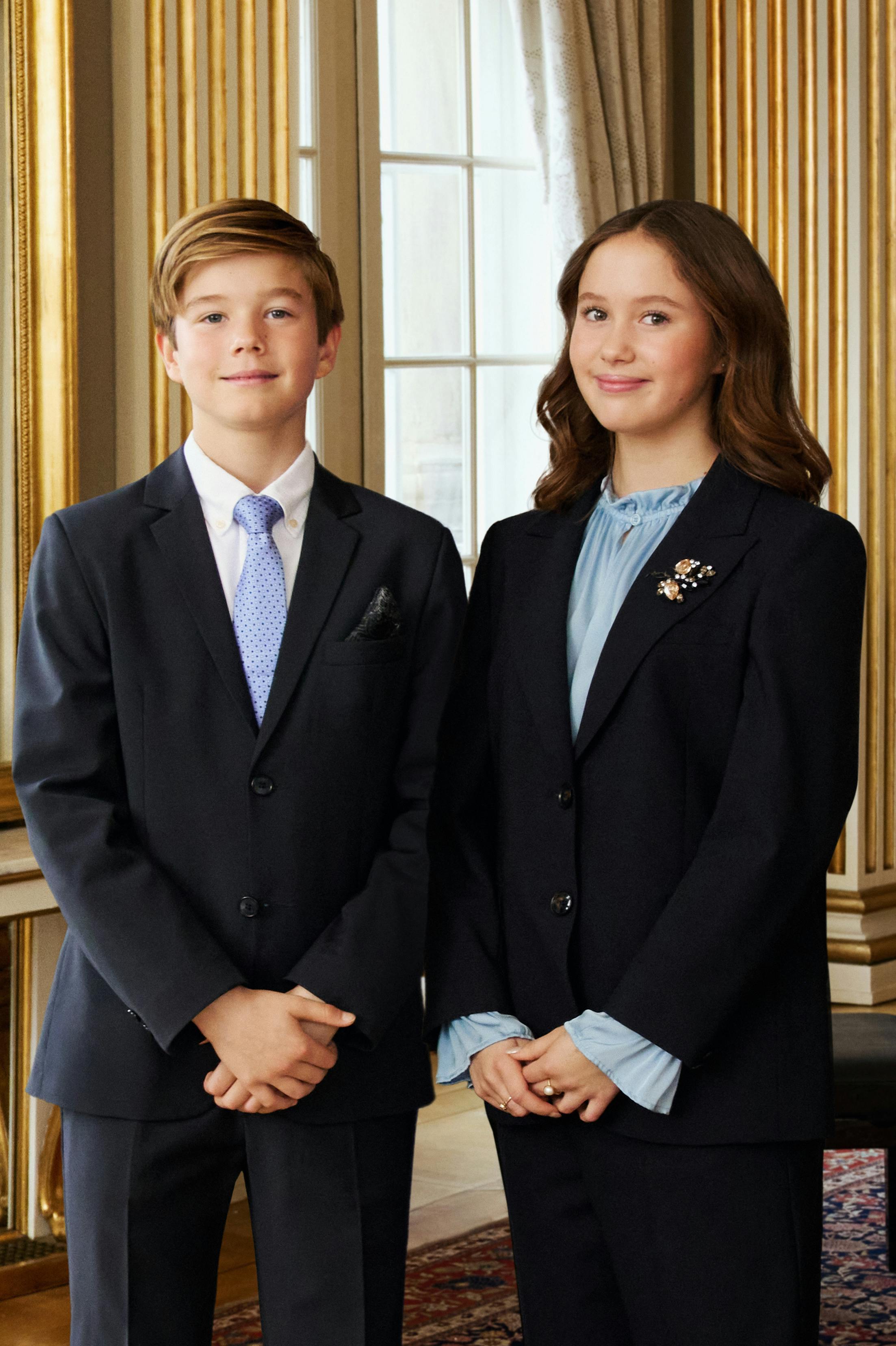Et fødselsdagsfoto af prins Vincent og prinsesse Josphine viste sig at være Photoshop-magi. 