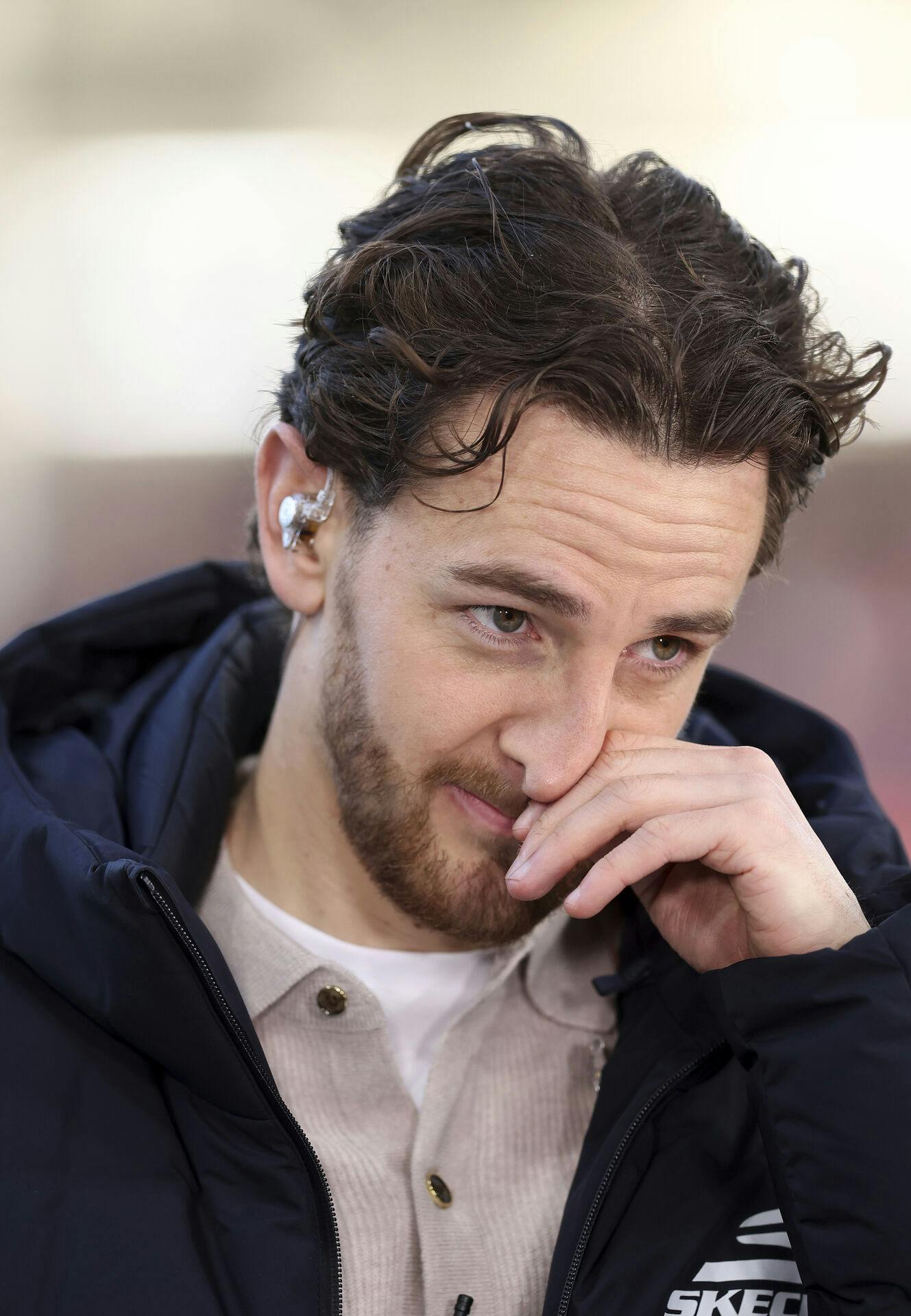 Tom Lockyer var meget rørt under onsdagens besøg i klubben. Det er fortsat uvist, om han kommer til at spille igen.