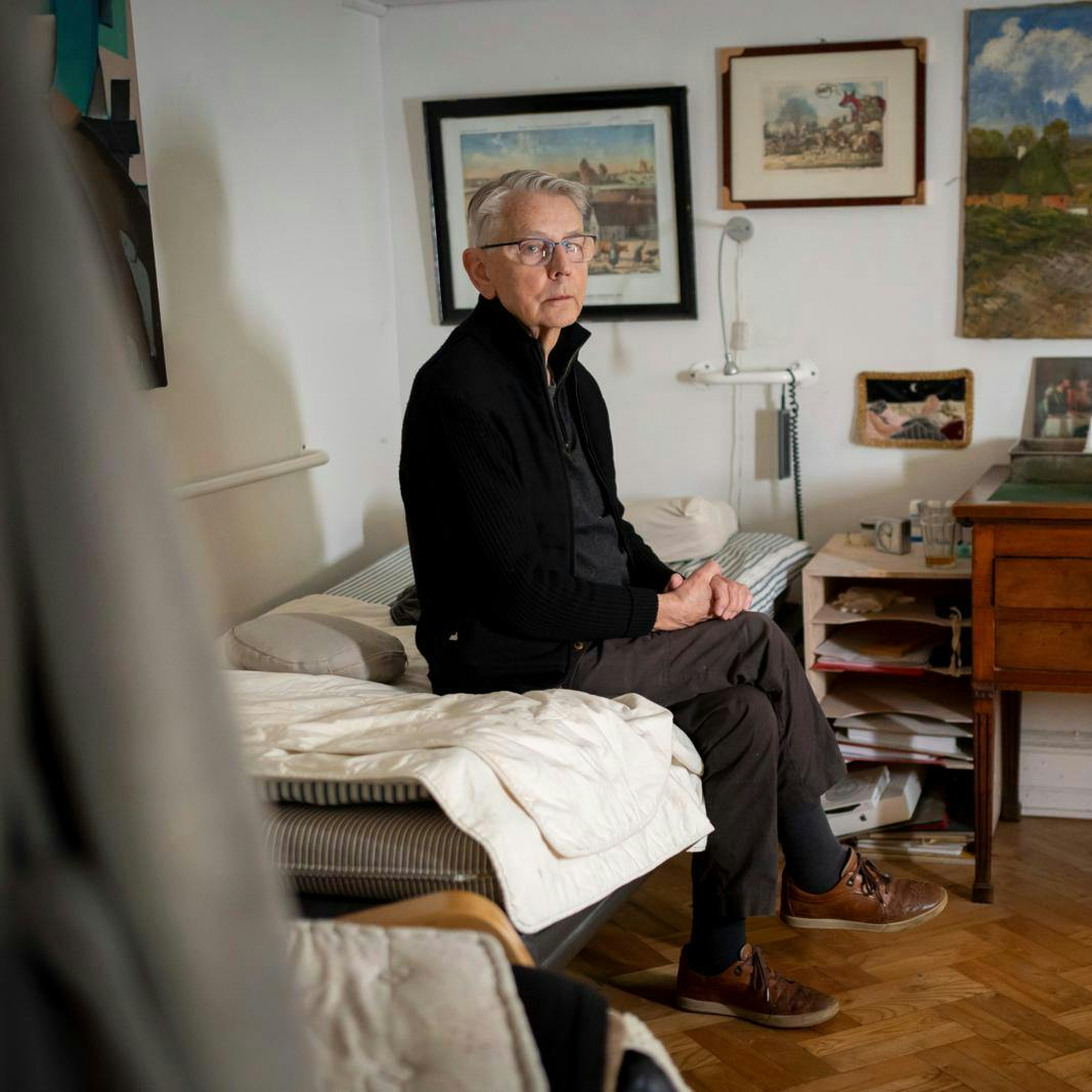 Her lagde Ebbe Preisler, 81, sig til at sove og troede, at hans liv skulle slutte 27. december.