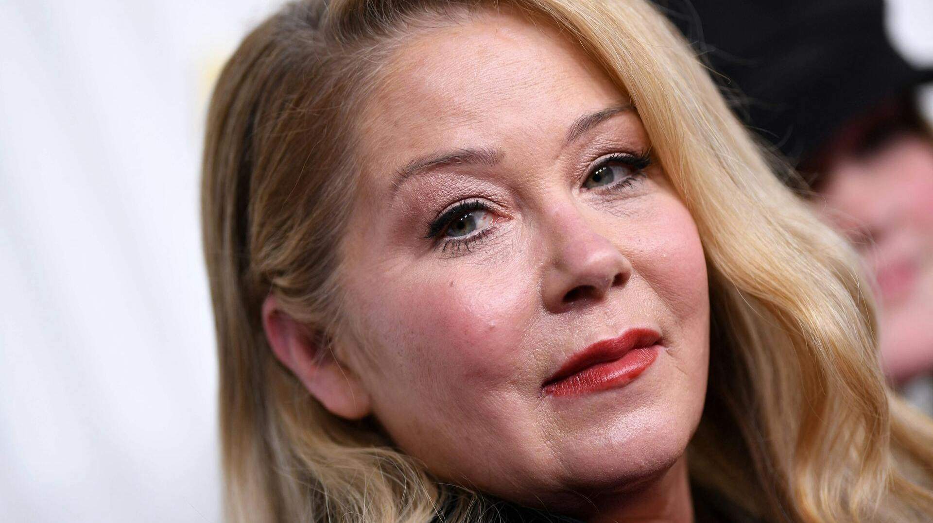 US actress Christina Applegate arrives for the 29th Screen Actors Guild Awards at the Fairmont Century Plaza in Century City, California, on February 26, 2023. (Photo by VALERIE MACON / AFP)