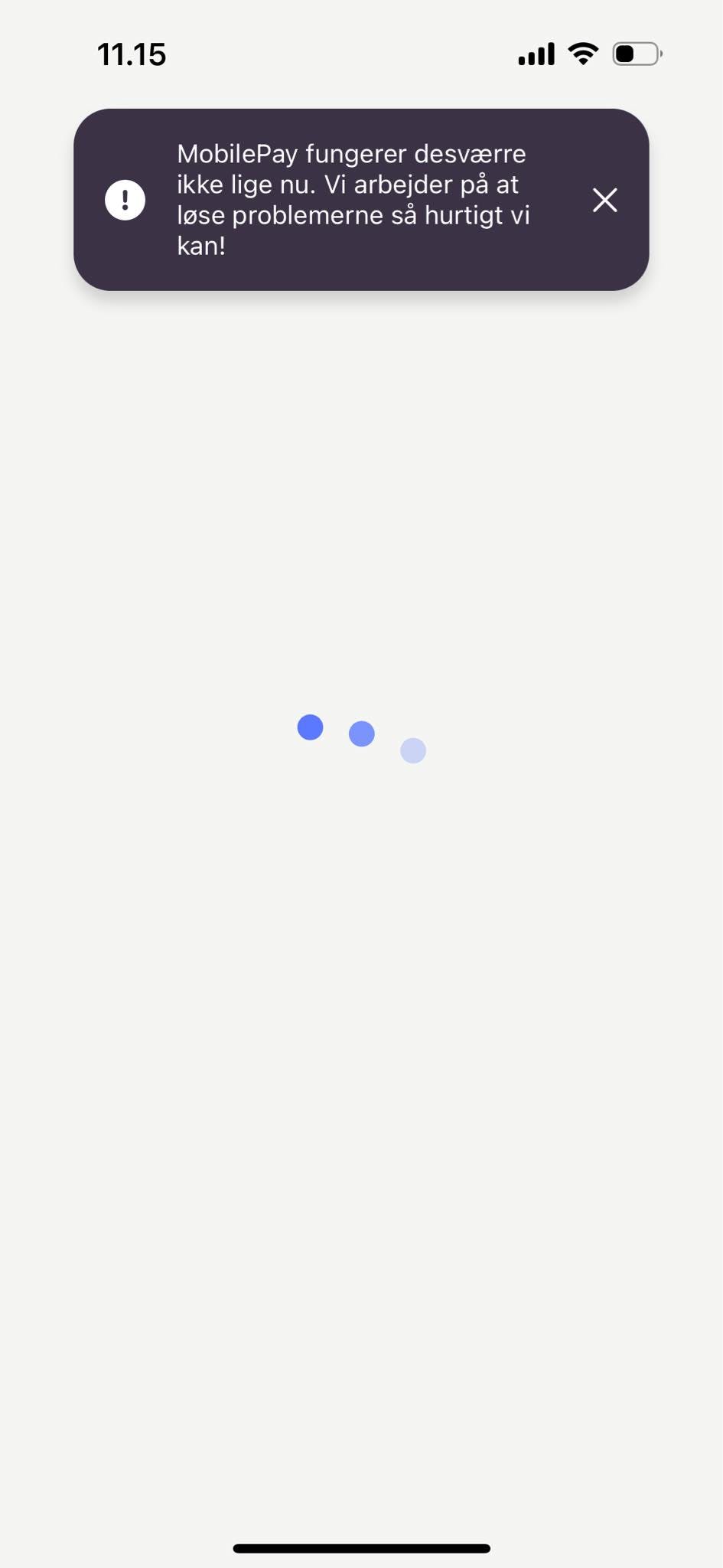 Nedslående nyt for Mobilepay-brugere.
