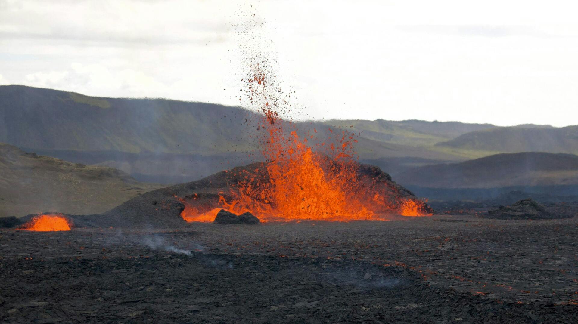 Endnu en vulkan er gået i udbrud i Island.