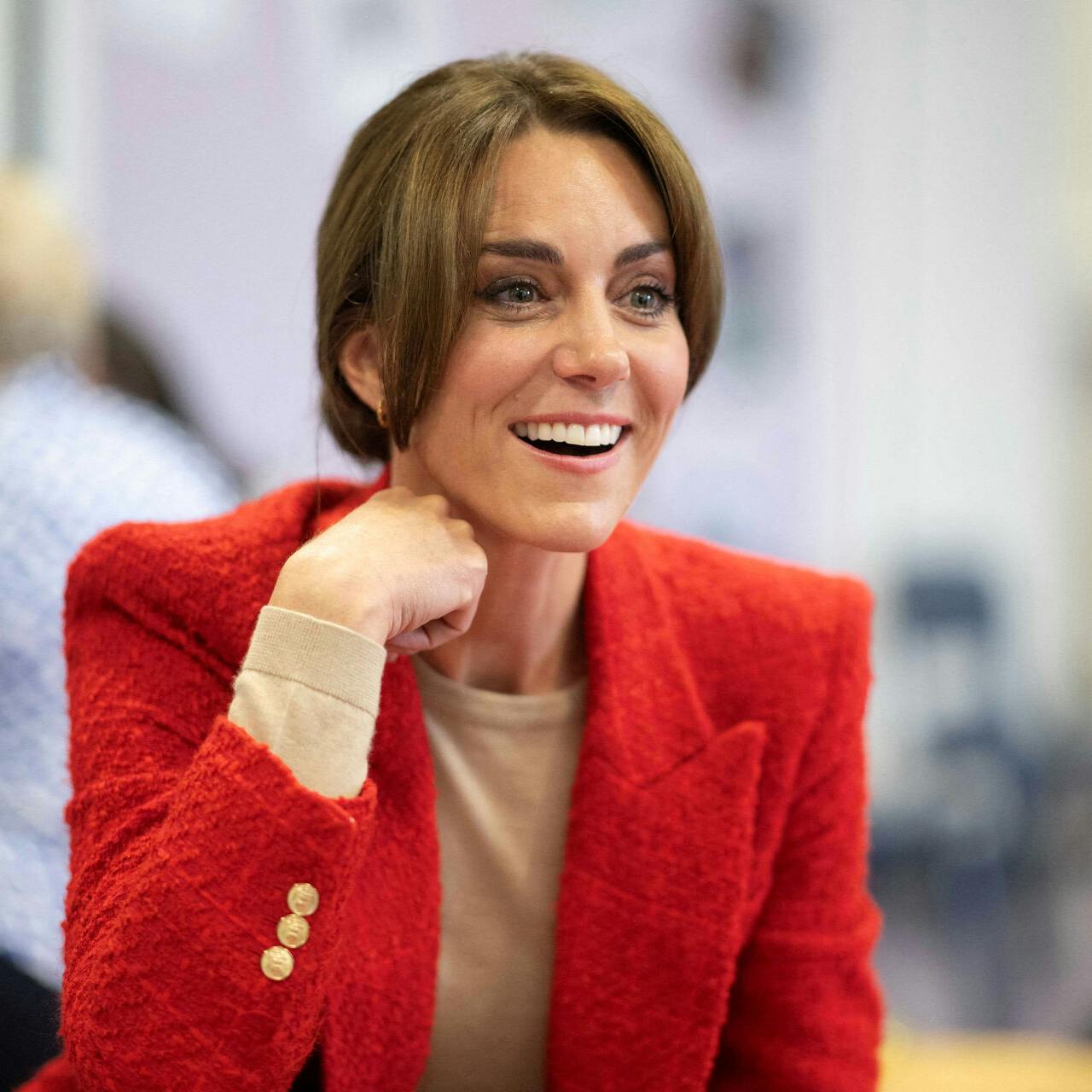 FILE PHOTO: Britain's Kate, the Princess of Wales joins a family portage session at the Orchards Centre, Multi Agency Service Hub, to highlight the importance of supporting children with special educational needs and disabilities and their families, in Sittingbourne, Kent, Britain, September 27, 2023. Paul Grover/Pool via REUTERS/File Photo