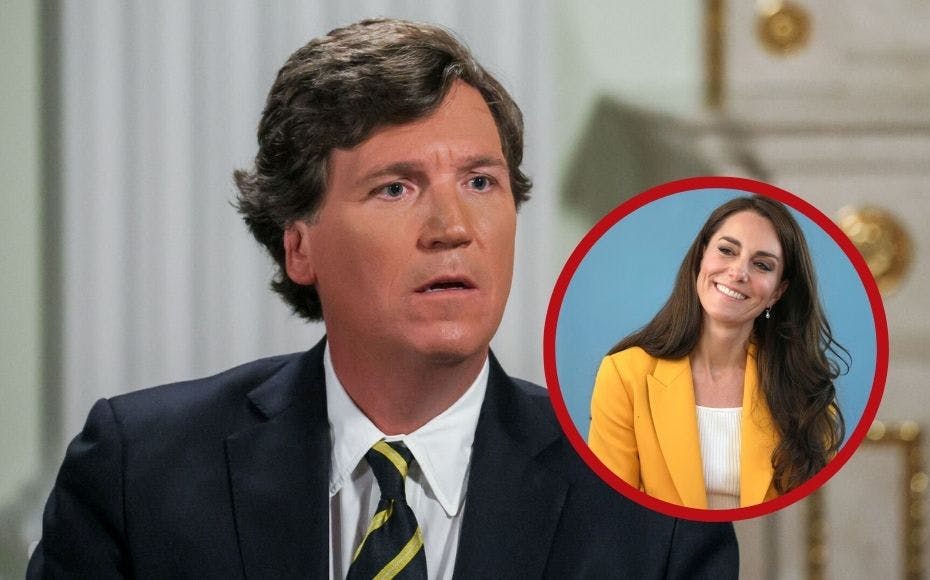 Den tidligere Fox News-vært Tucker Carlson blev taget ved af næsen af to YouTubere i pinligt Kate Middleton-interview.