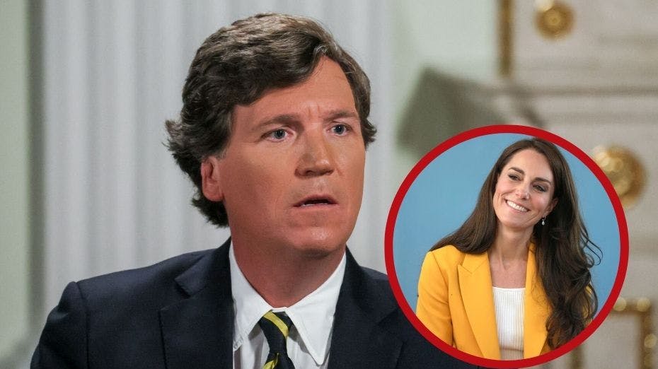 Den tidligere Fox News-vært Tucker Carlson blev taget ved af næsen af to YouTubere i pinligt Kate Middleton-interview.