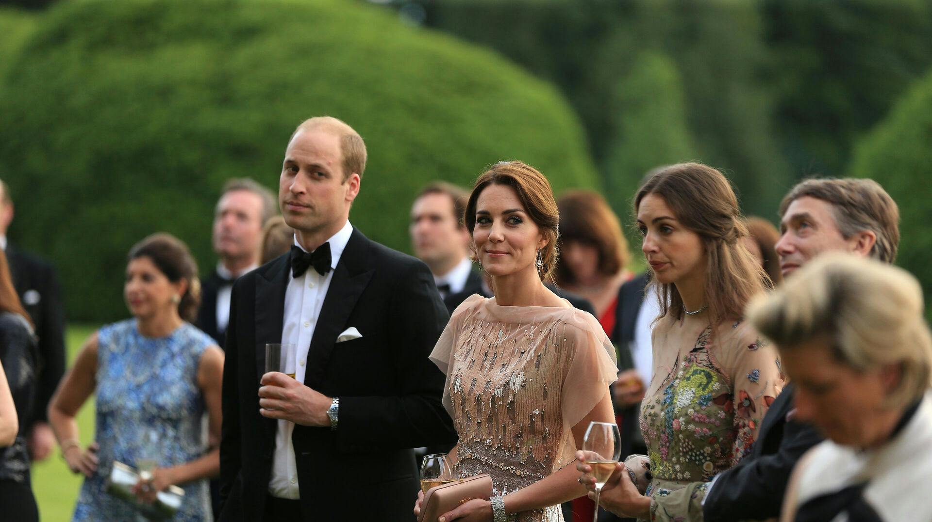 (left to right) the Duke of Cambridge, Duchess of Cambridg