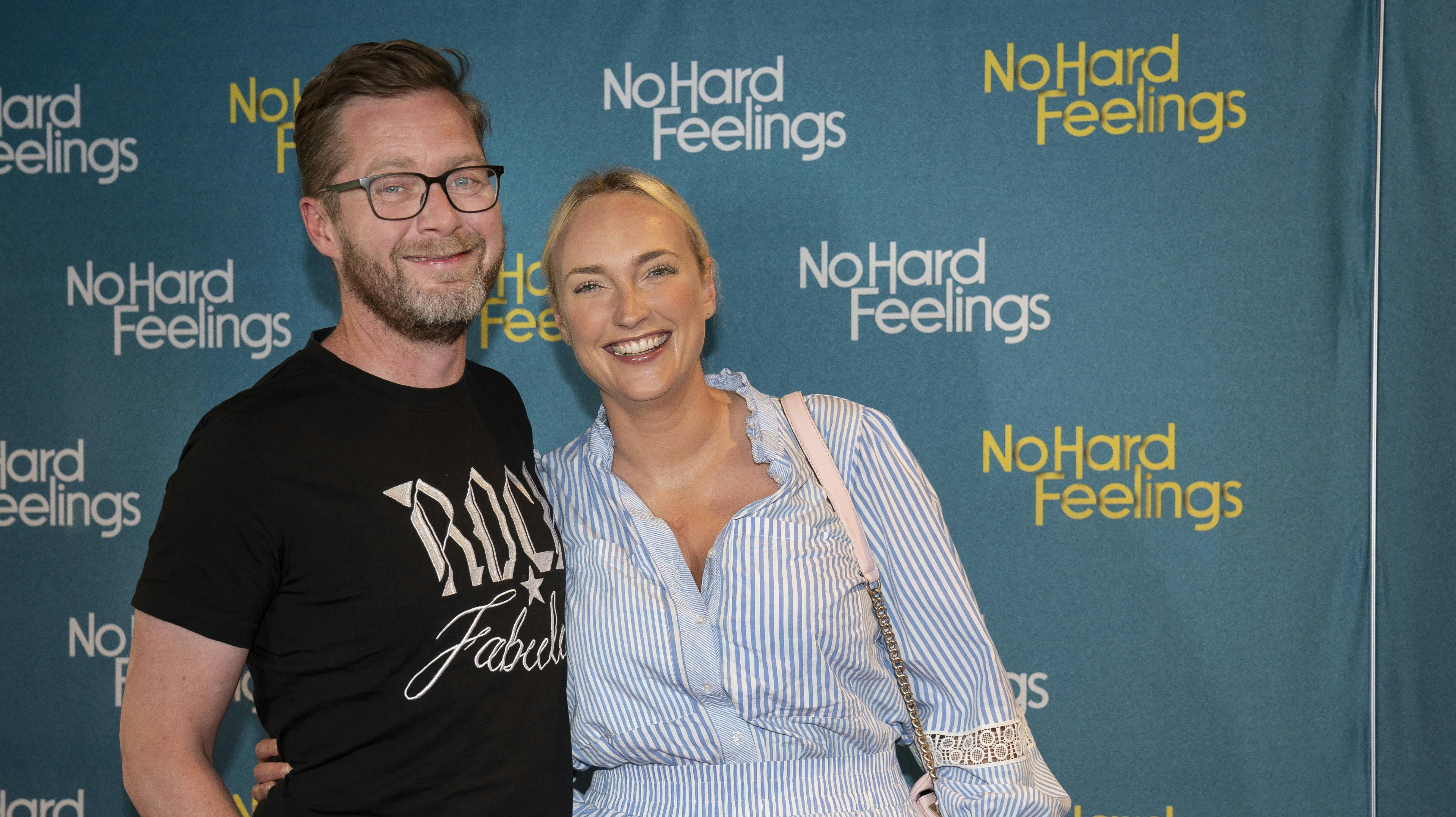 OPGAVE: Gallapremiere på komedien NO HARD FEELINGS Lasse Rimmer og Line HoffmeyerSTED: Moviehouse - HellerupJOURNALIST: Tanja LarsenFOTOGRAF: Hanne JuulDATO: 202306120