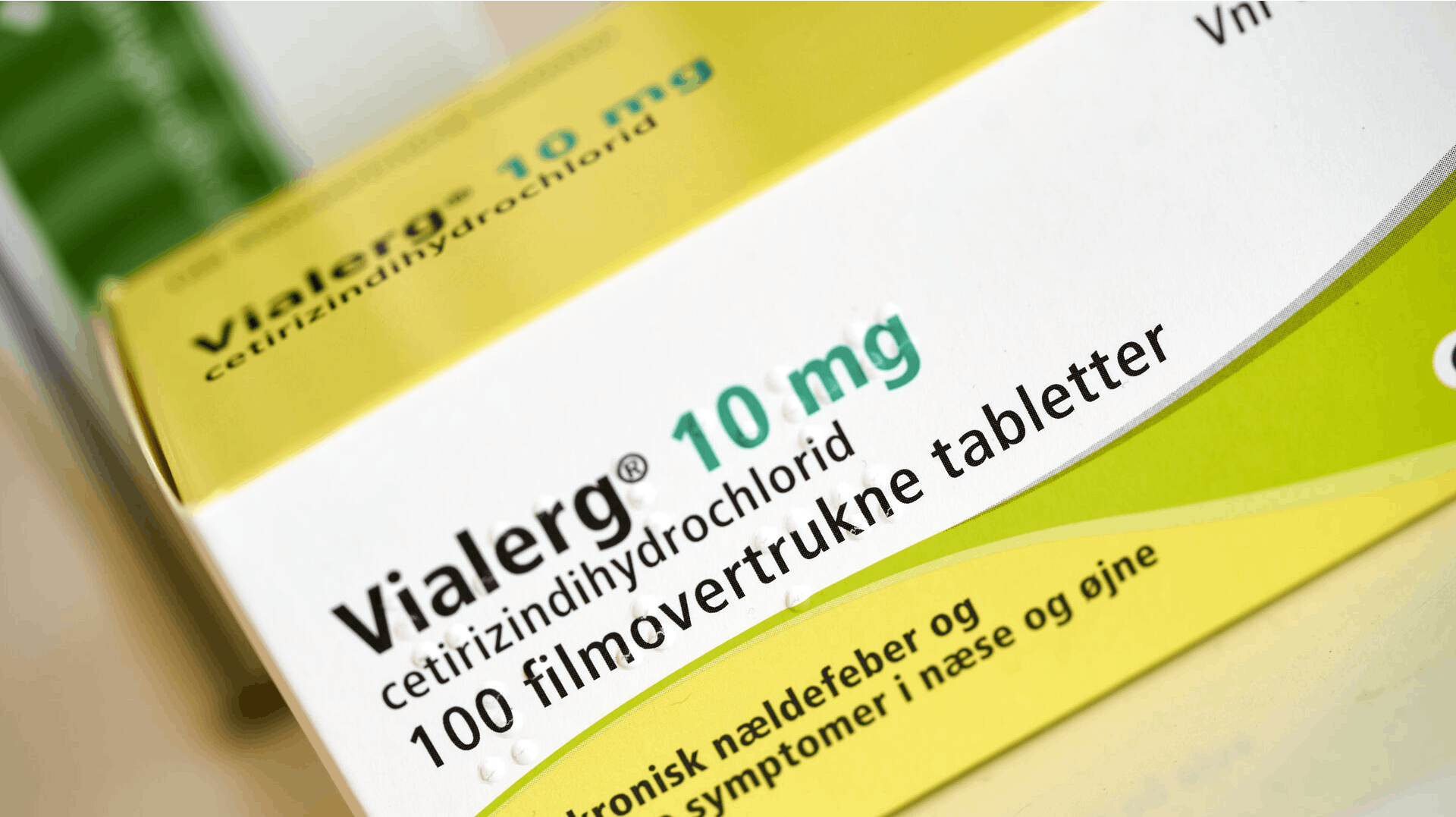 Alagi, Vialerg (cetirizindihydrochlorid, mod nældefeber og allergiske symptomer i næse og øjne), Nykøbing Sjælland den 5. august 2021