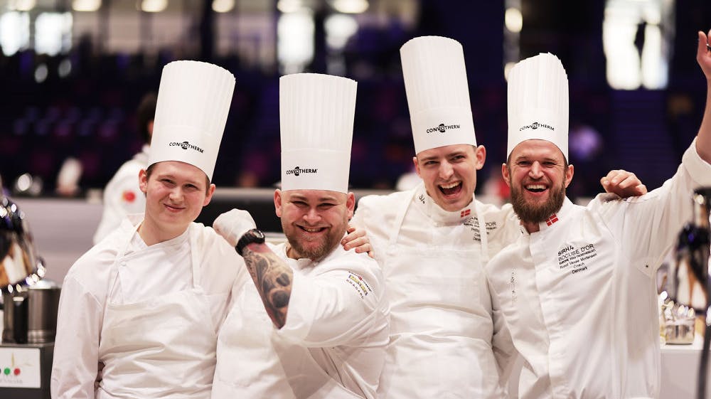 Det danske kokkehold ved Bocuse d'Or Europe 2024.