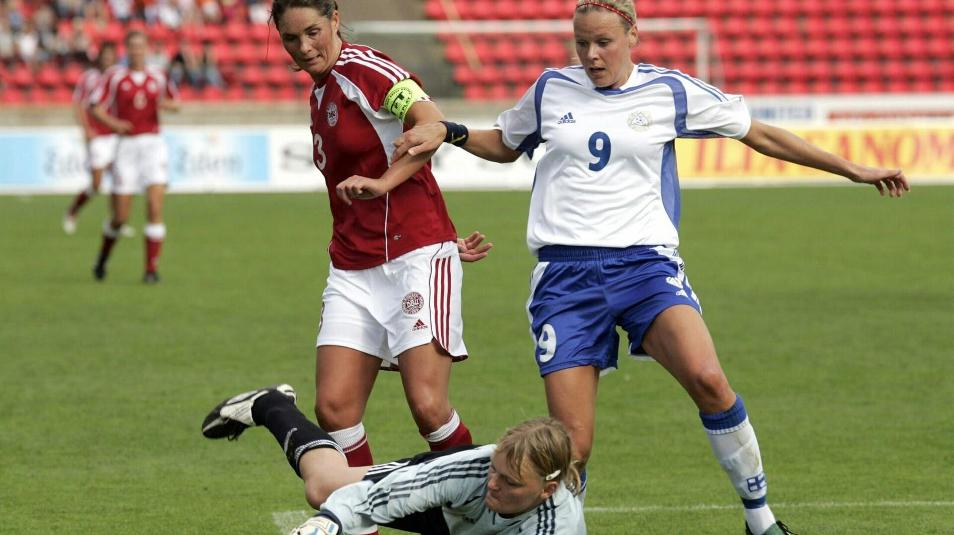 Heidi Johansen stod 80 landskampe for Danmark fra 2000 - 2012. 