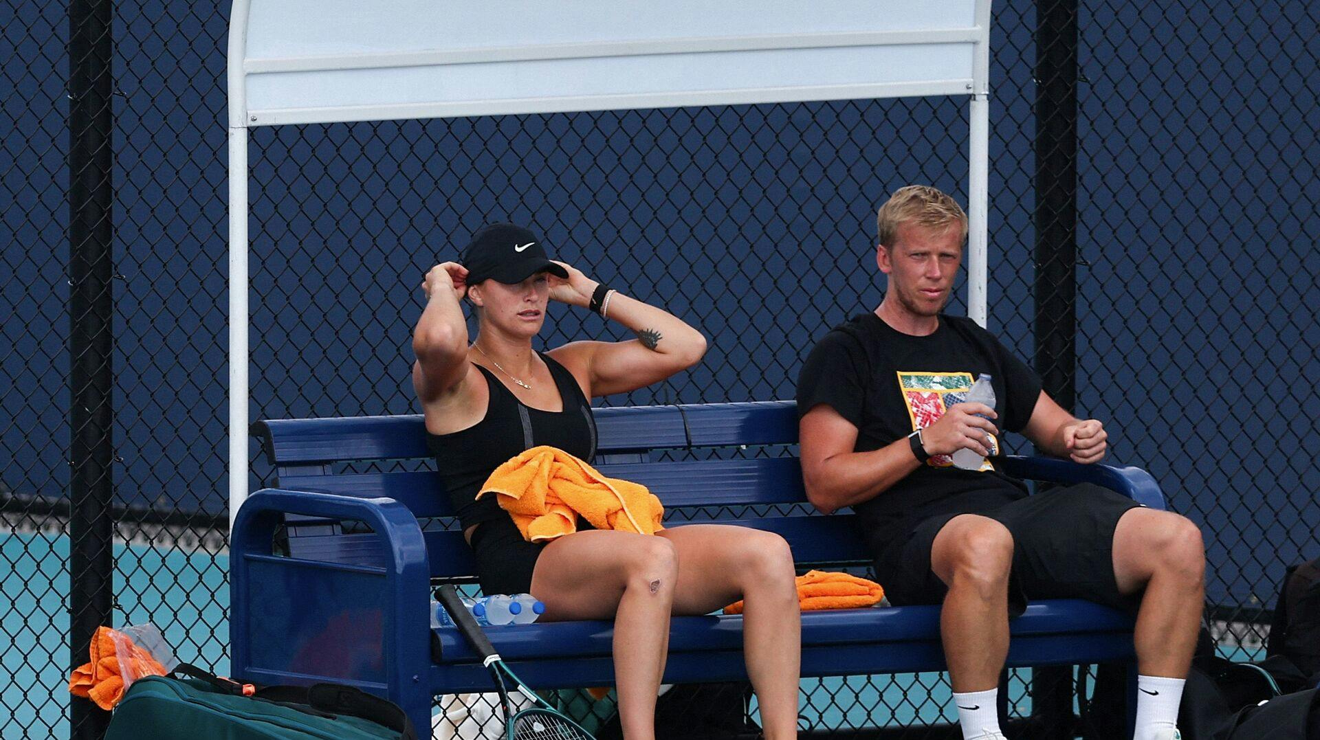 Trods ekskærestens død er Aryna Sabalenka i fuld sving med at forberede sig til næste store kamp i Miami.