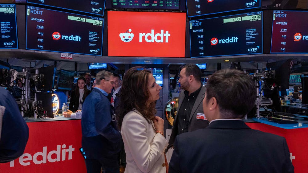 Reddit-aktien havde store stigninger i løbet af første børsdag. 