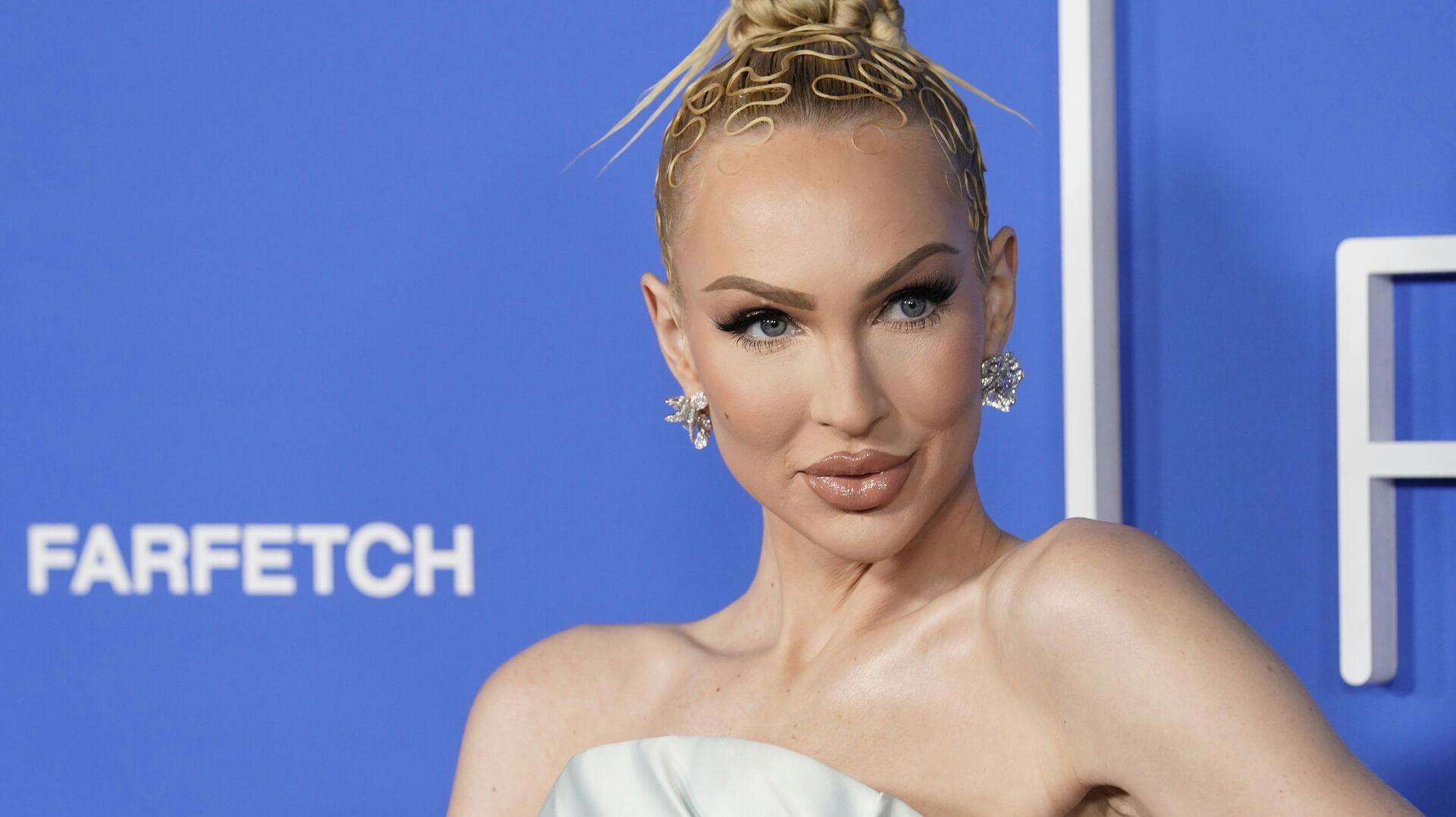 Christine Quinn arrives at the Fashion Trust U.S. Awards on Tuesday, March 21, 2023, at Goya Studios in Los Angeles. (AP Photo/Chris Pizzello)
