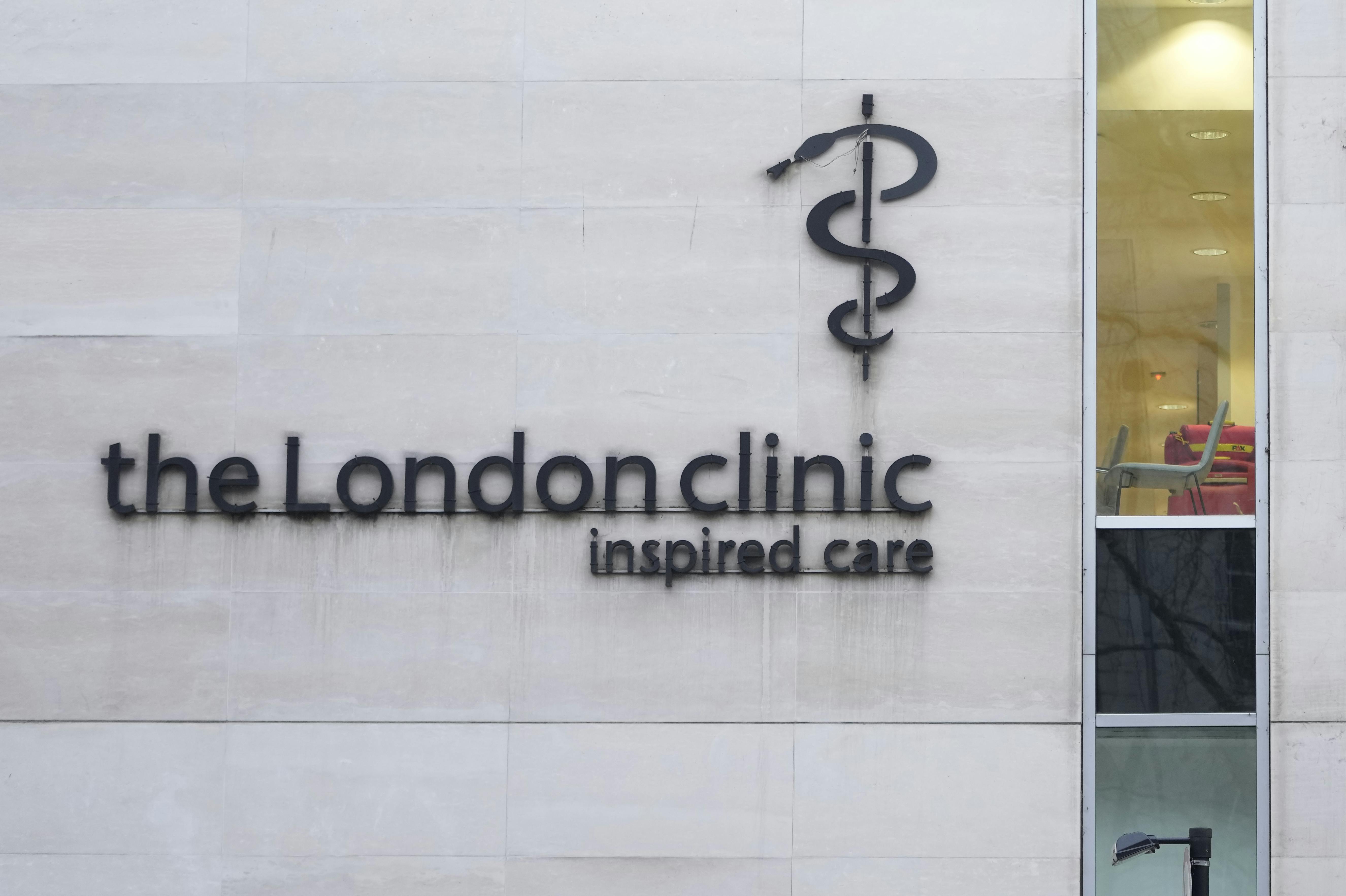 The London Clinic behandler patienter fra "øverste hylde" og bryster sig af sin diskretion.