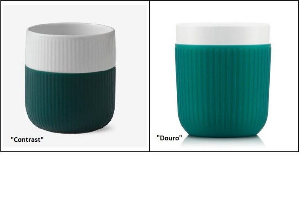 Forskellen på de to kopper er for ens til at Borup i fremtiden må sælge sin version af den.