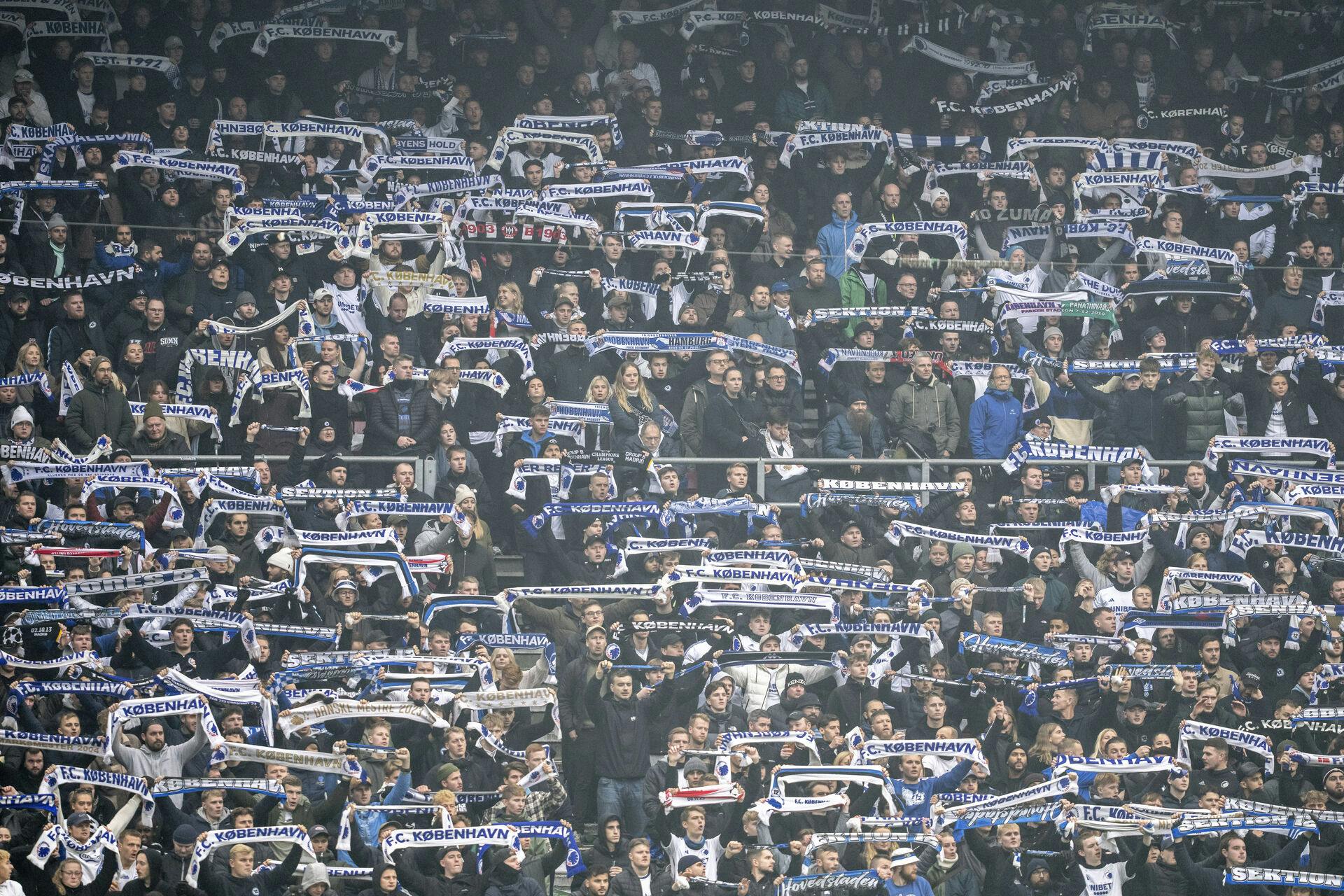 FC Københavns-fans ved seneste Derby i november.&nbsp;