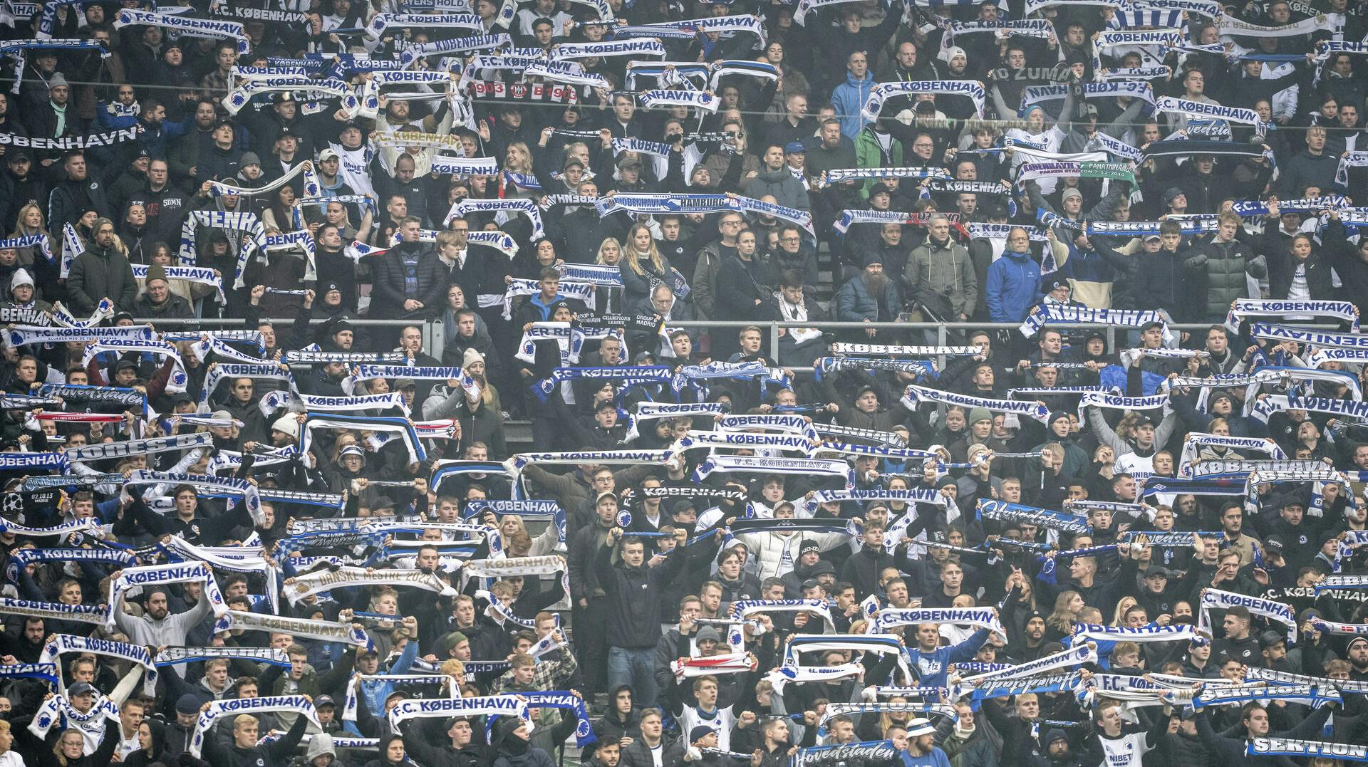 FC Københavns-fans ved seneste Derby i november. 