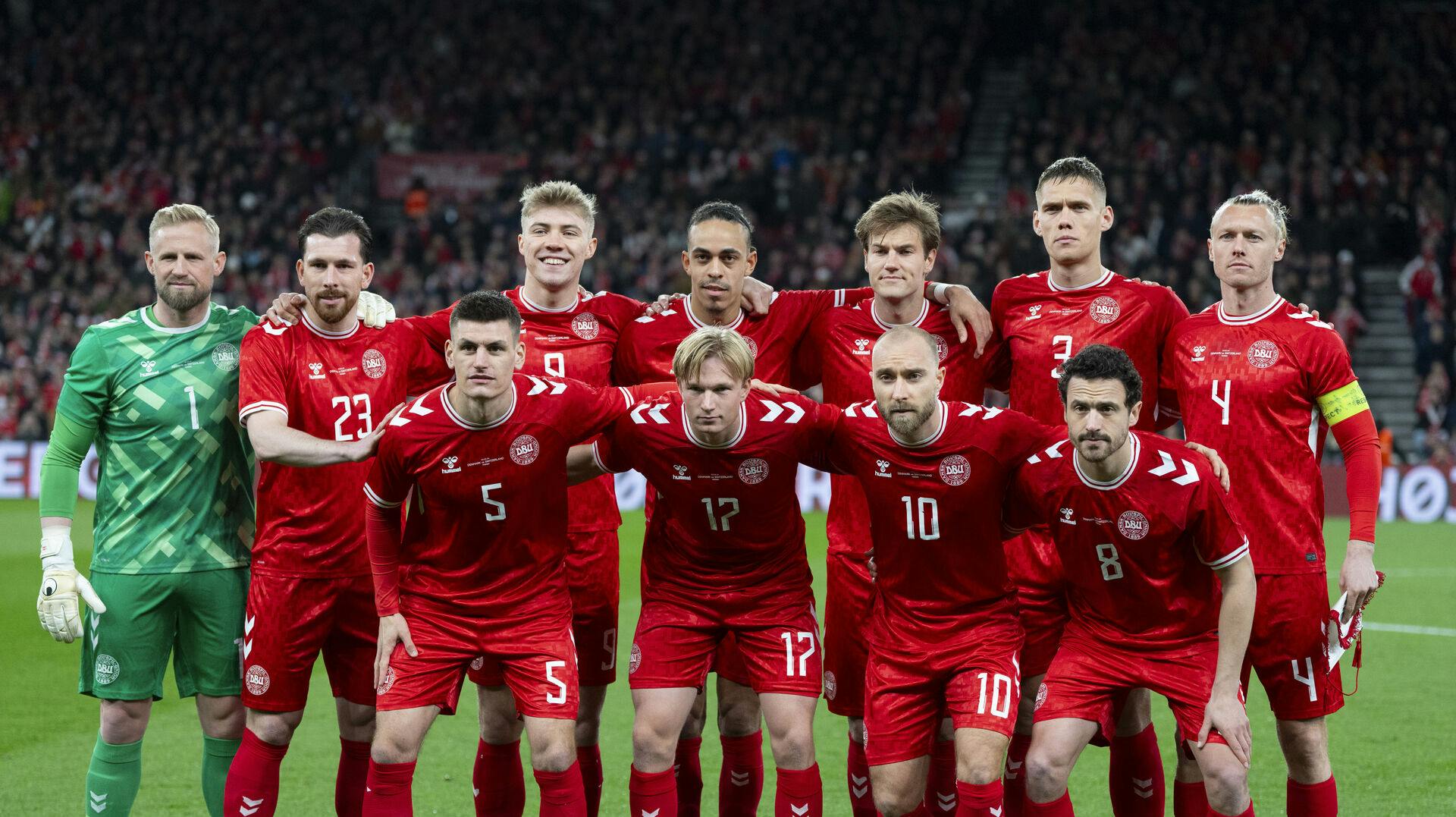 Landstræner Kasper Hjulmands startopstilling tirsdag ser noget anderledes ud, end den gjorde på billedet her fra lørdagens kamp. 
