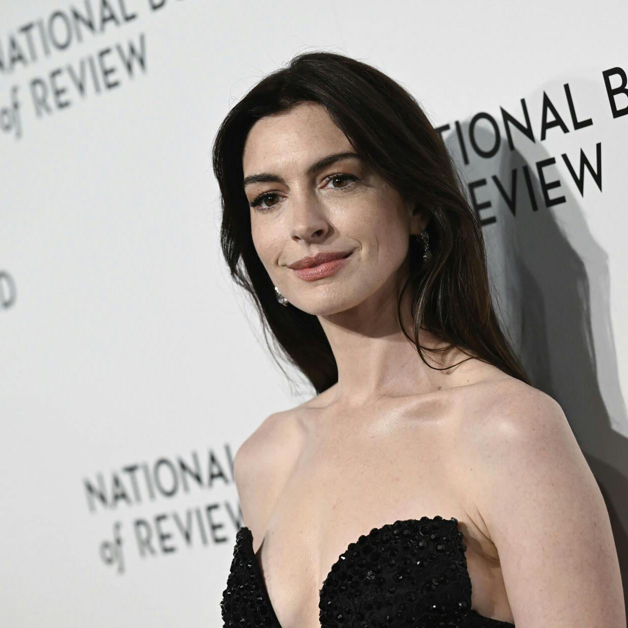 Anne Hathaway attends the National Board of Review awards gala at Cipriani 42nd Street on Thursday, Jan. 11, 2024, in New York. (Photo by Evan Agostini/Invision/AP)