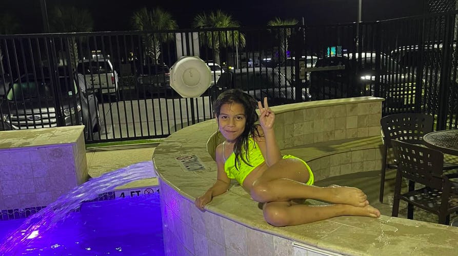 Moren delte dette billede på Facebook og skrev, at det var det "sidste billede". 