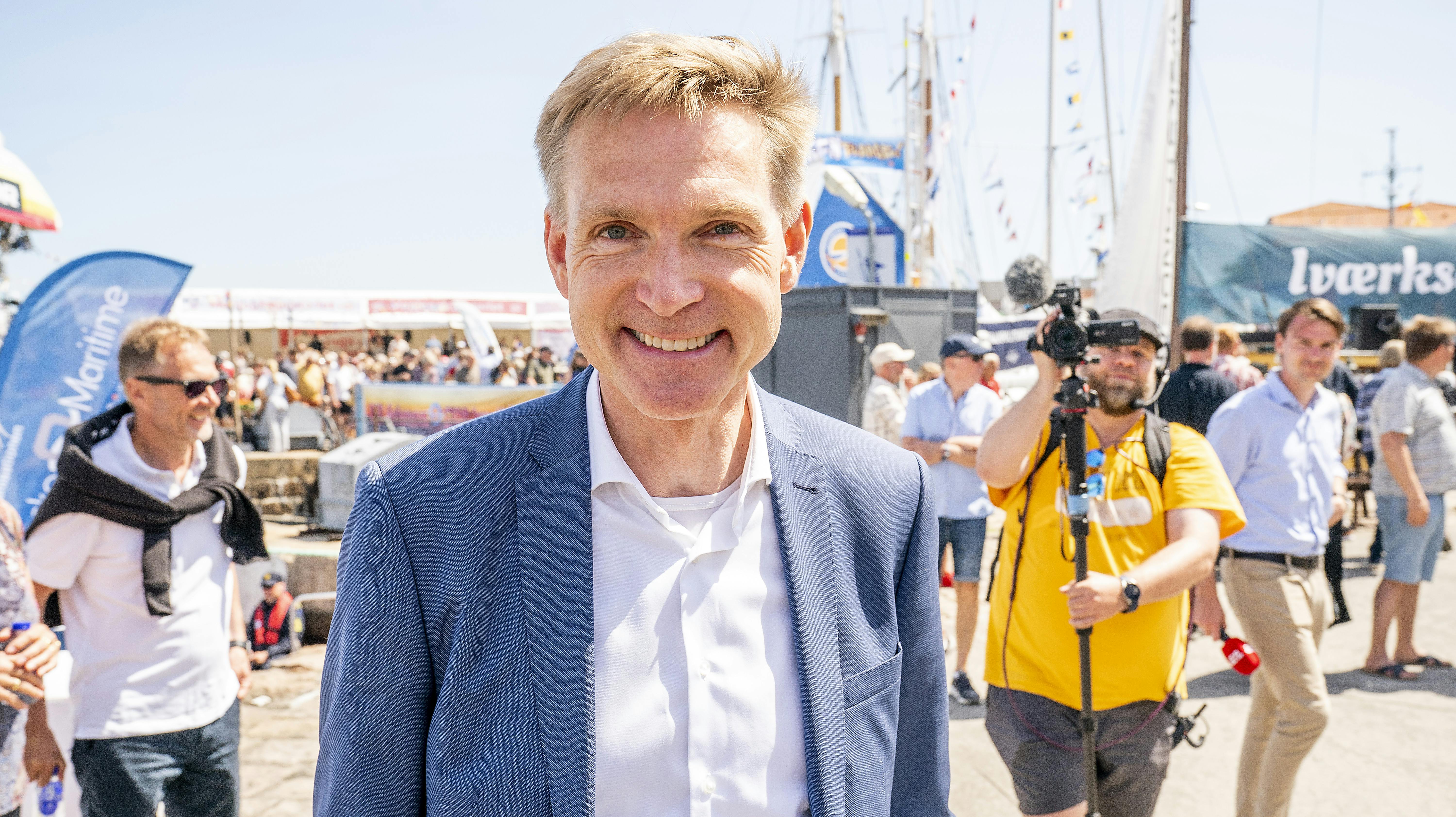 Kristian Thulesen Dahl under Folkemødet 2022 på Bornholm.