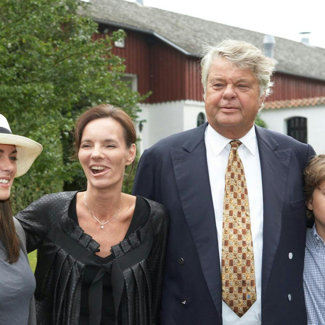 Sådan så det ud, da familiens idyl var intakt. Men så fandt Christian Kjær en ny kone og fik et barn - siden har alt været i kaos.