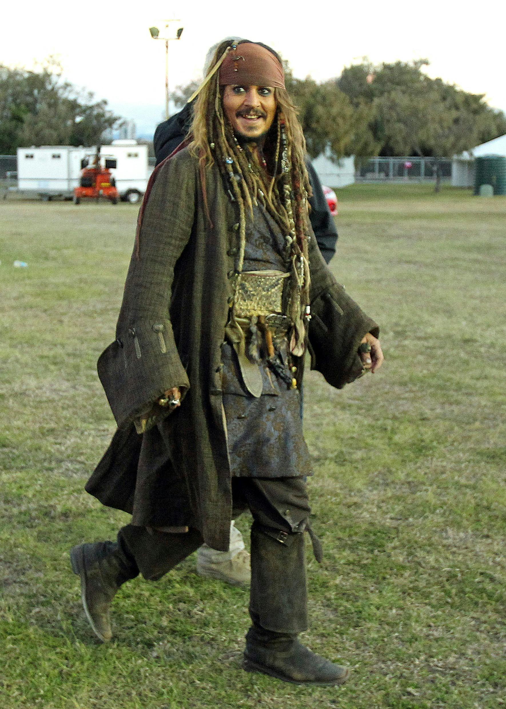 Johnny Depp i sit Jack Sparrow-kostume i 2015.