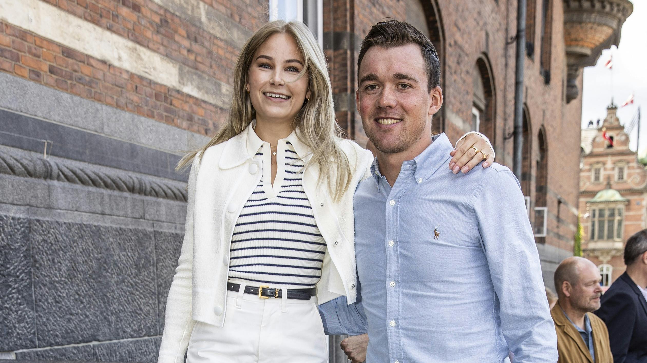 Mads Pedersen og hustruen Lisette Dam Jørgensen.