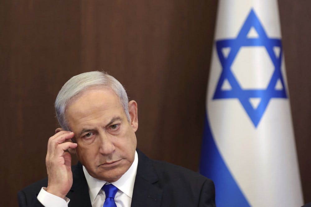 Netanyahus brok blev opdaget af læger under et rutinetjek lørdag. Herefter blev det besluttet, at han skulle opereres, når hans opgaver var afsluttet søndag. (Arkivfoto). -