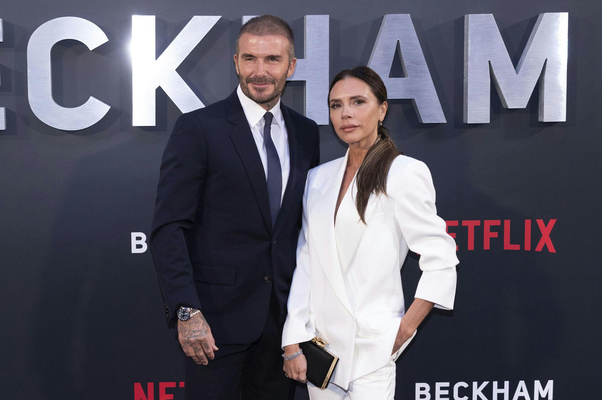 David Beckham og Victoria Beckham til premiere på Netflix-dokumentaren "Beckham" i oktober 2023.&nbsp;
