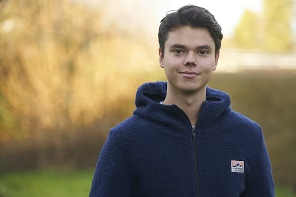 Christian Elhauge blev student fra Marselisborg Gymnasium i 2019.
