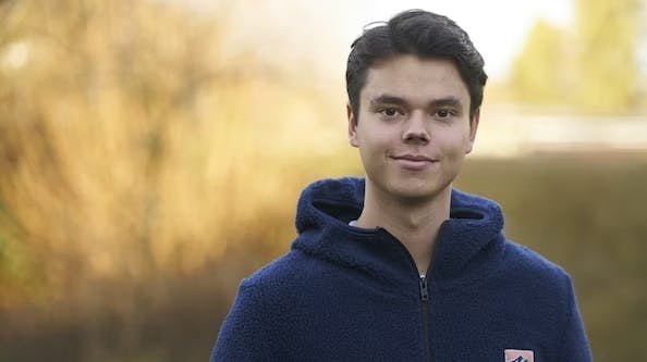 Christian Elhauge blev student fra Marselisborg Gymnasium i 2019.