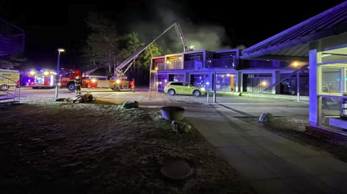 Det var en voldsom brand, der hærgerede på kollegieværelset i Grenaa.