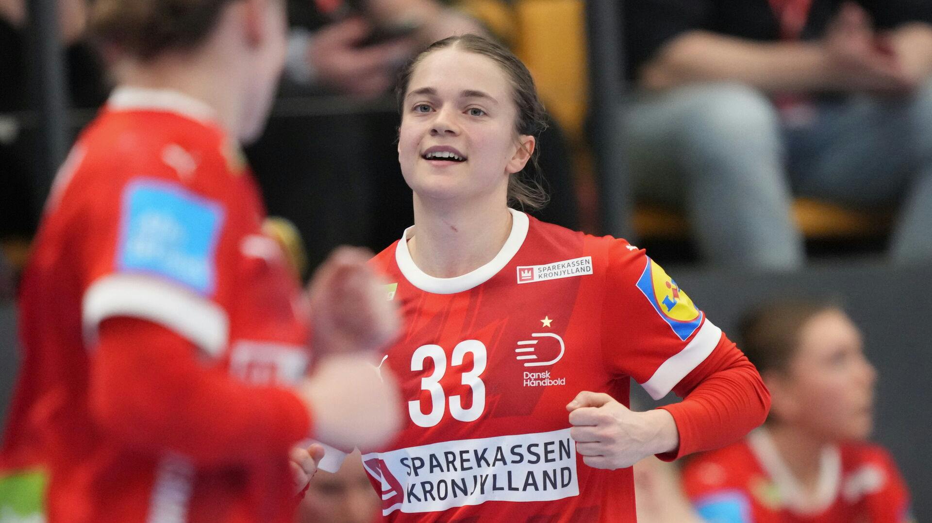 Kvindelandskampen i håndbold mellem Danmark og Japan i Sydbank Arena i Odense lørdag den 6. april 2024.